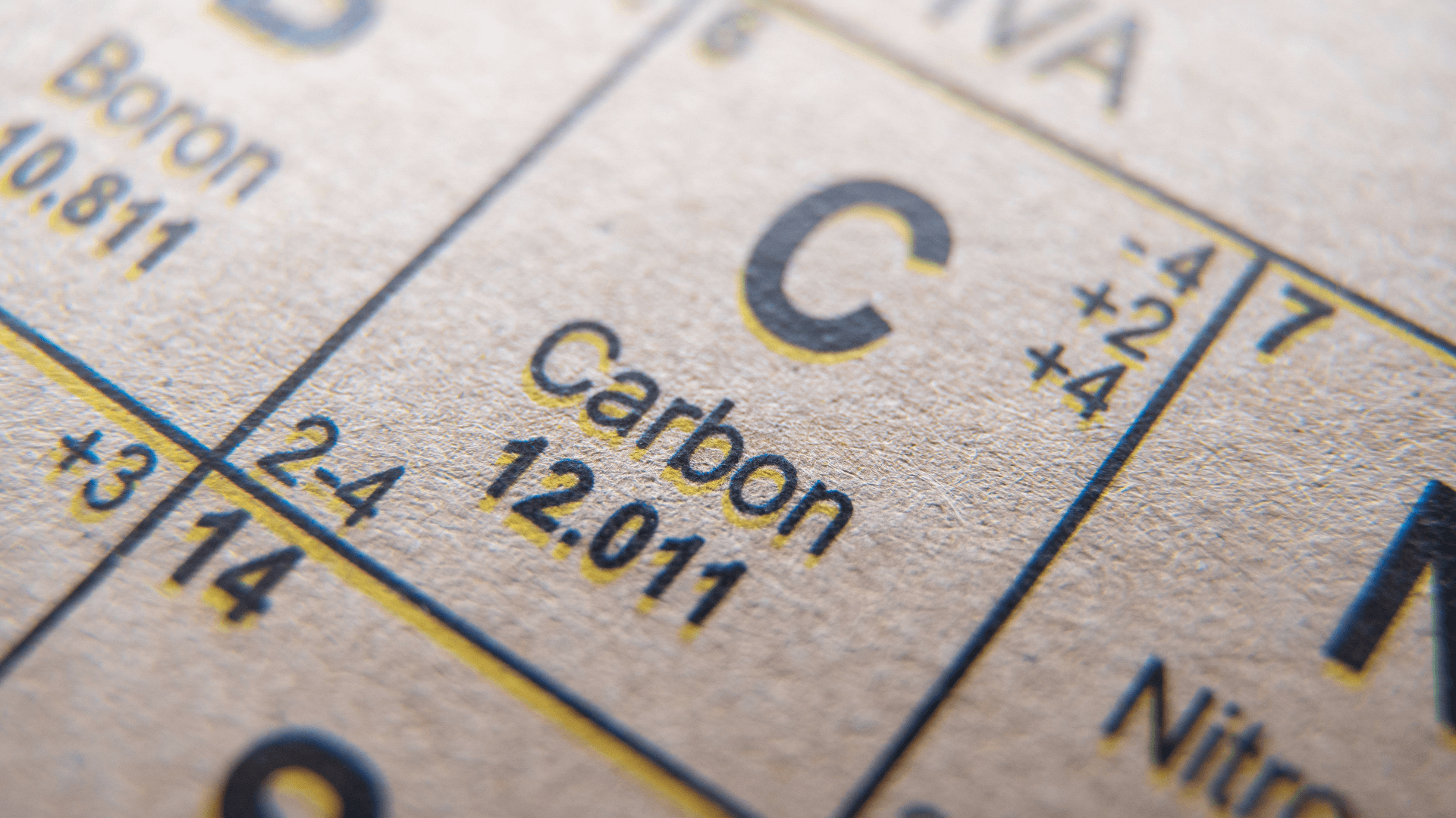 Carbon and its isotopes
