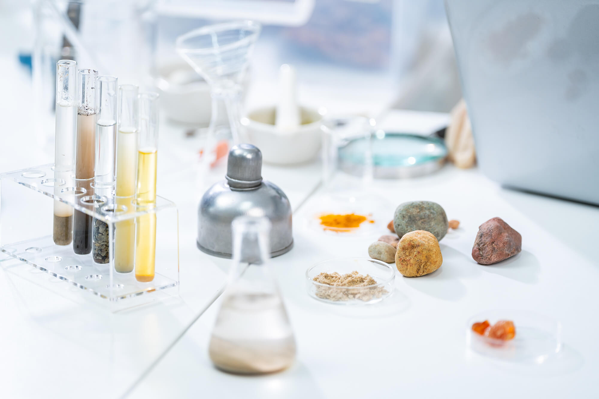 Geological samples for radiocarbon dating analysis