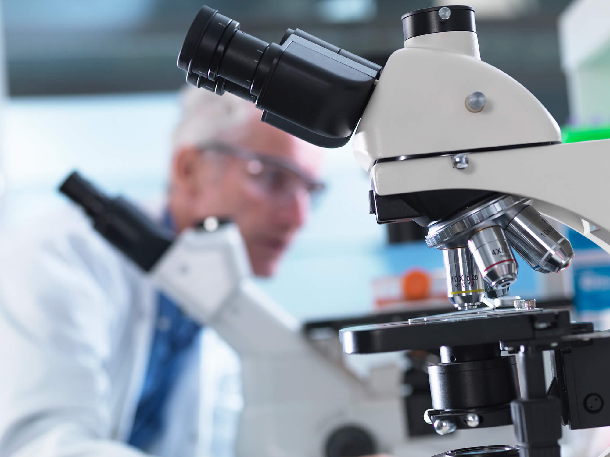 Microscopes used during an experiment