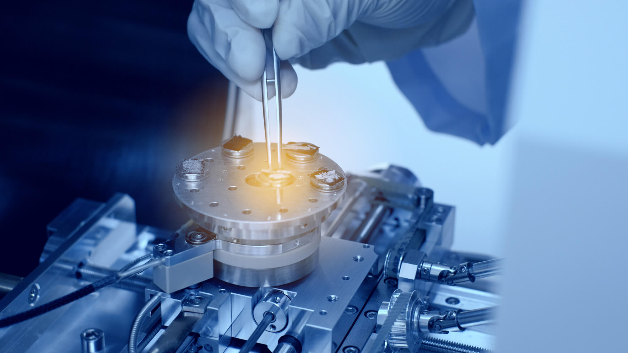 Laboratory instrument analyzing samples for artwork authentication