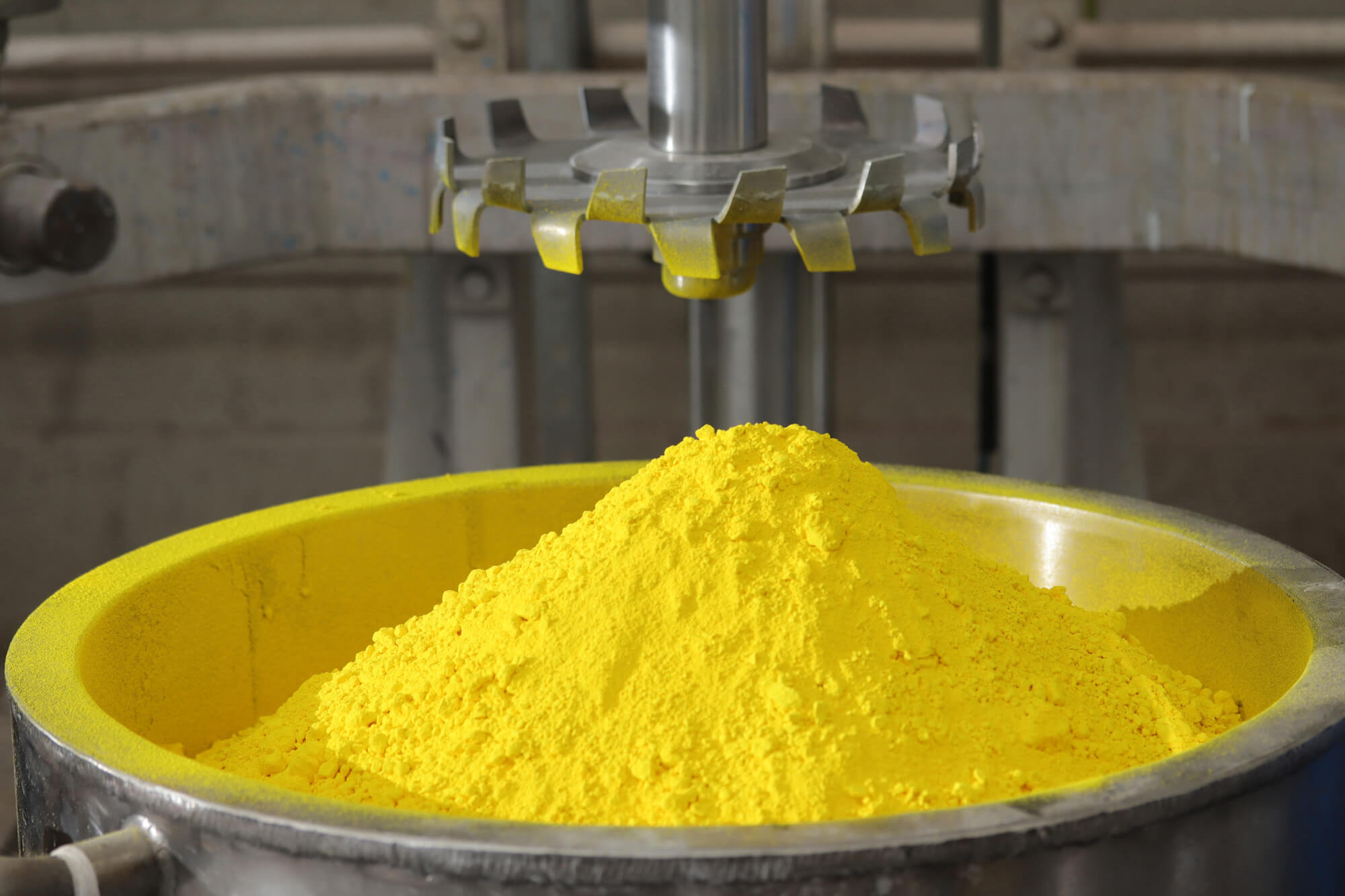 Industrial pigment powder used for characterizing bio-based paints