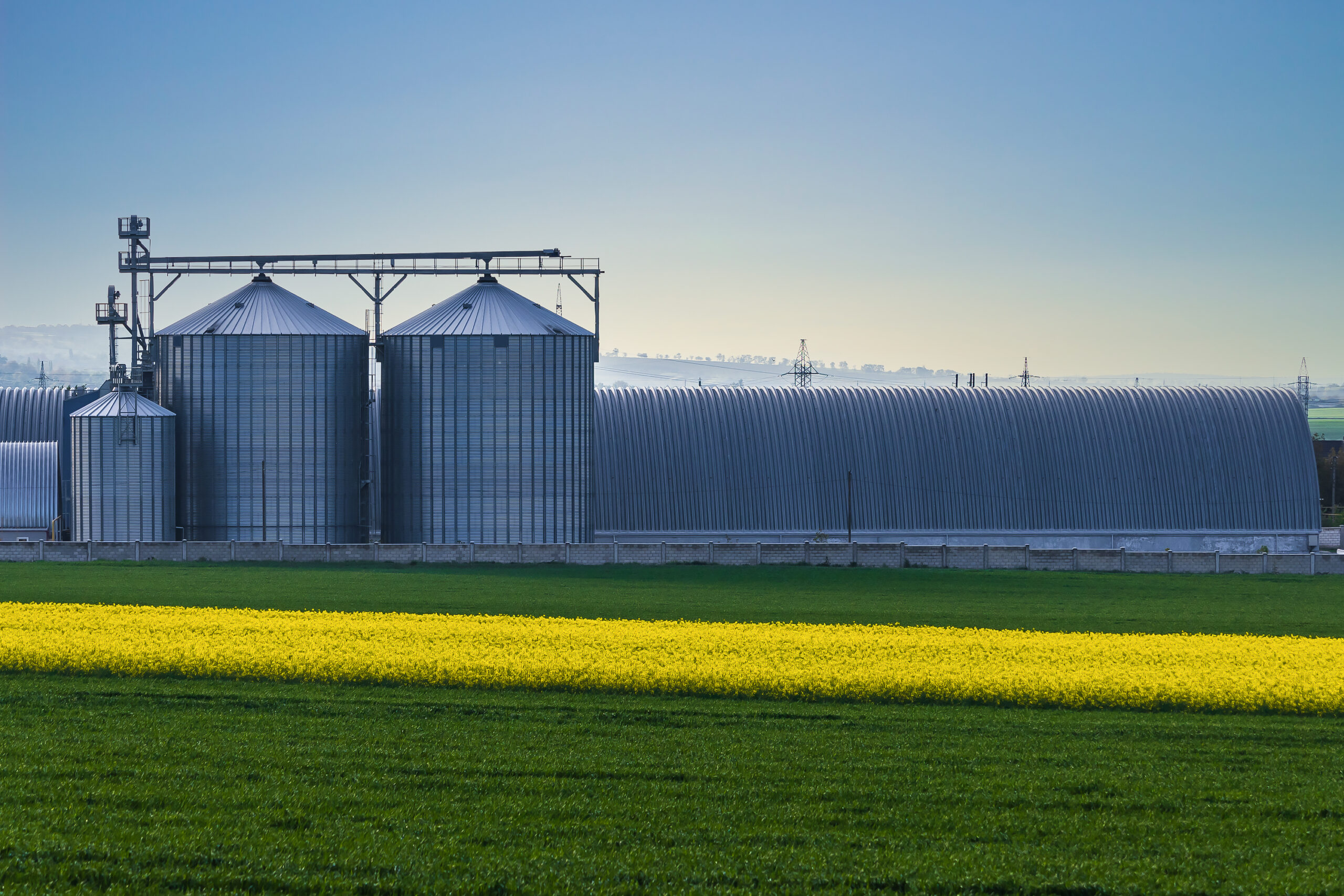 Industrial facility manufacturing products in compliance with biogenic carbon standards